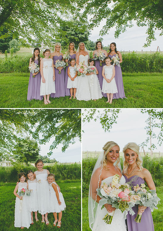 lavender bridal party @weddingchicks