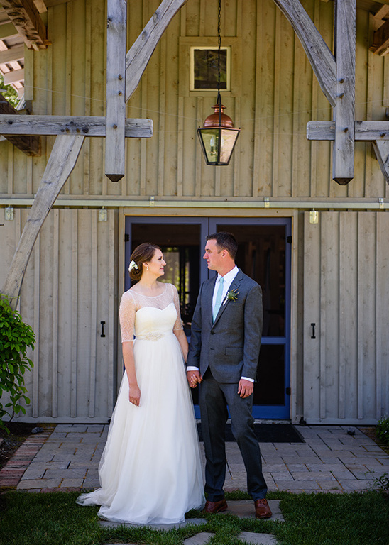 Blue and Green Farm Wedding