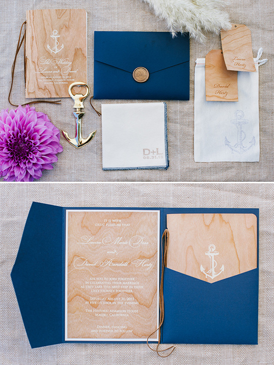 nautical invitation suite @weddingchicks