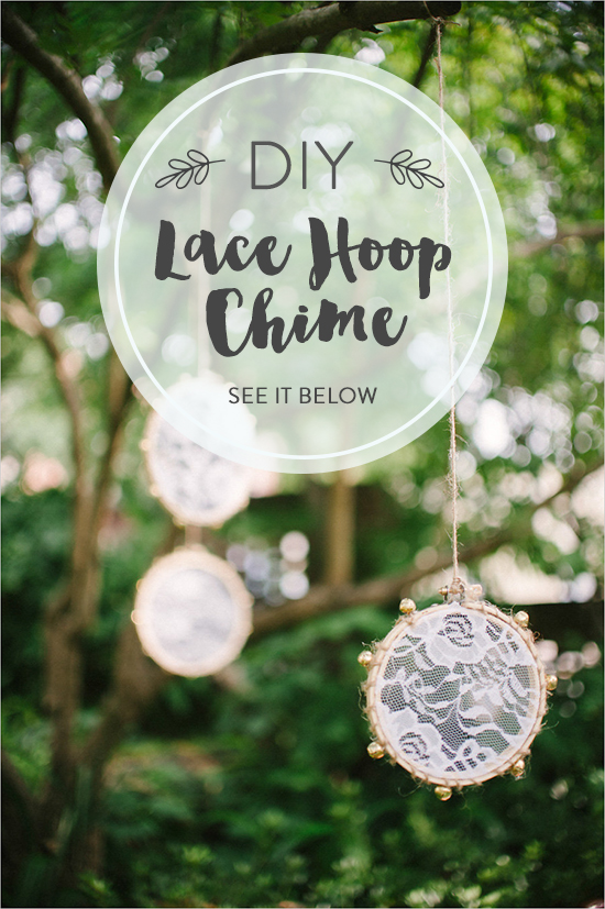 DIY Lace Hoop Chimes