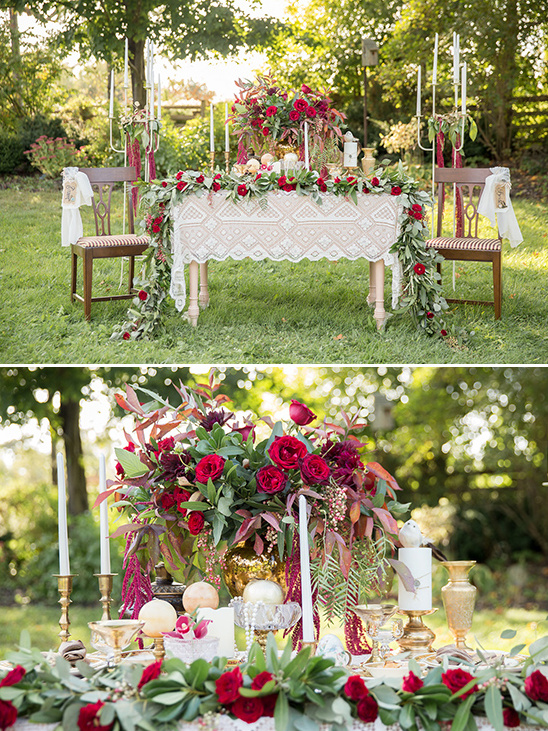 fall romantic garden wedding inspiration @weddingchicks