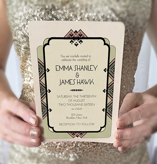 Gogosnap Vintage Wedding Invitations