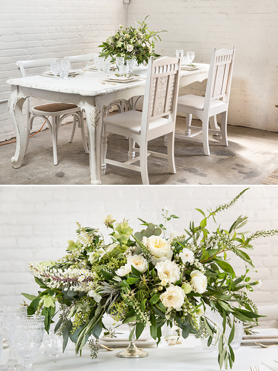 clean white table idea @weddingchicks