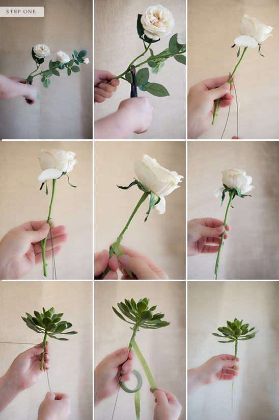 How To Make A Faux Flower Bridal Bouquet
