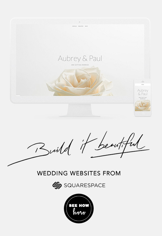 squarespace wedding website @weddingchicks