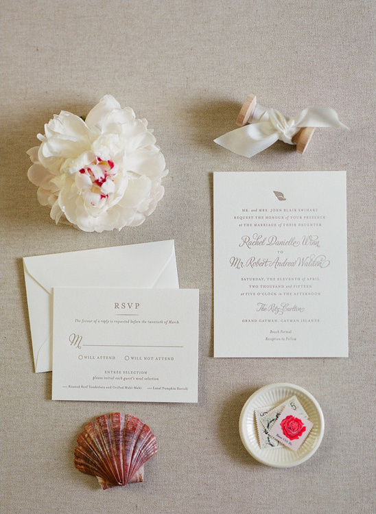 traditional wedding invitation @weddingchicks