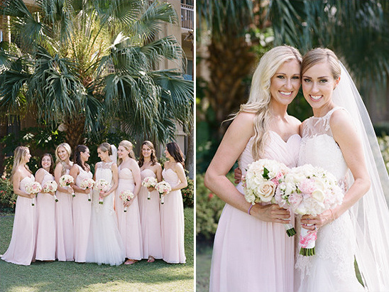 pink bridesmaids @weddingchicks