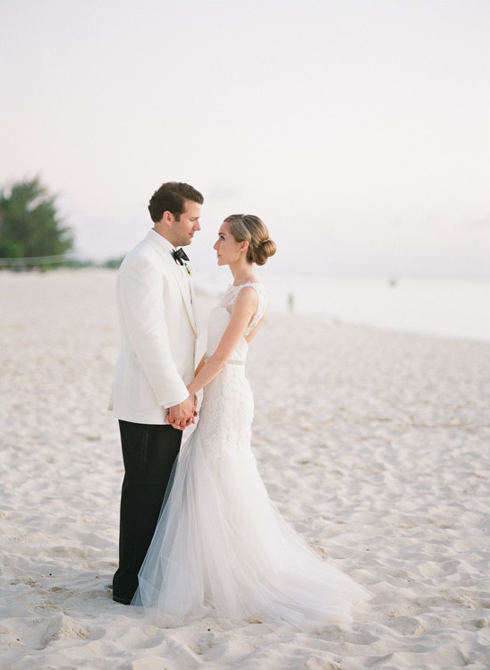 Modern Pink Beach Wedding