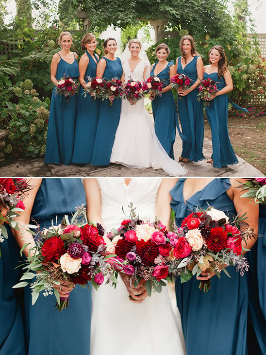 blue bridesmaids @weddingchicks
