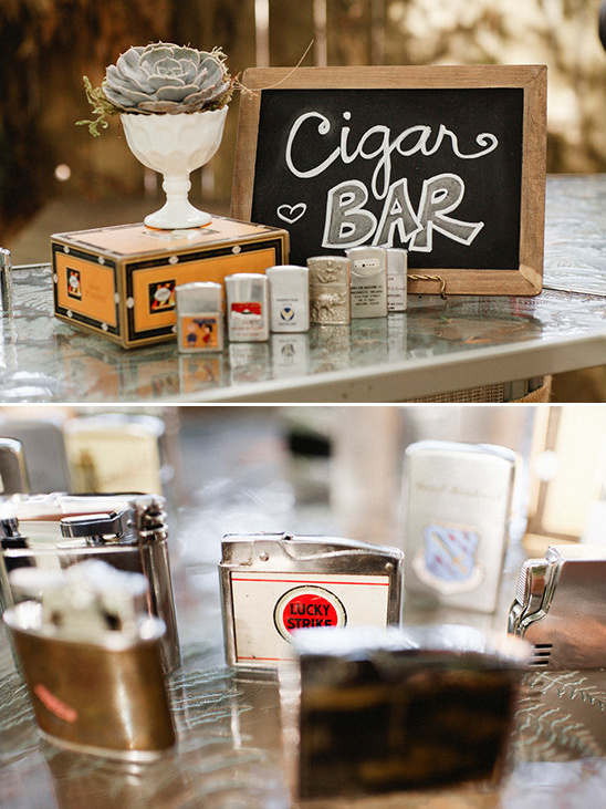cigar bar @weddingchicks