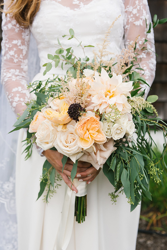 Romantic Peach Seaside Wedding