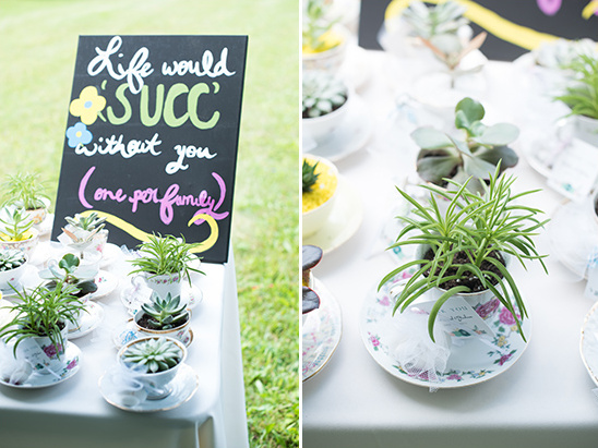 succulent wedding favors sign @weddingchicks