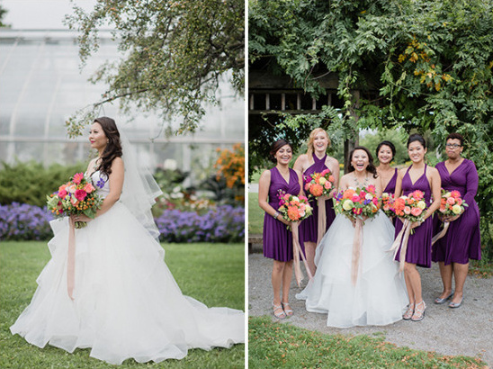 purple bridesmaids @weddingchicks