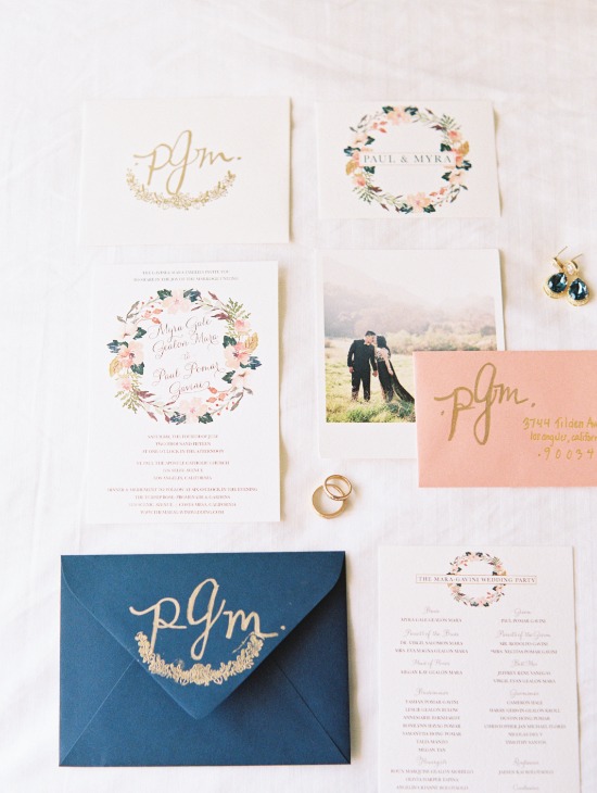 chic-navy-gold-and-peach-wedding