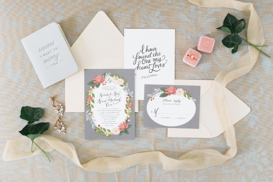 grey-and-pink-shabby-chic-wedding