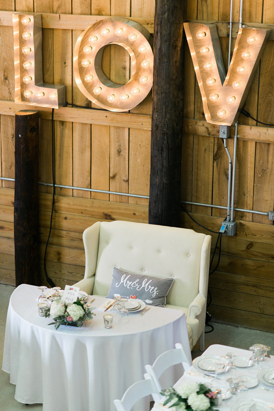 sweetheart table @weddingchicks