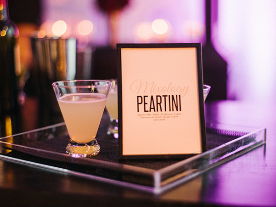peartini wedding cocktail @weddingchicks