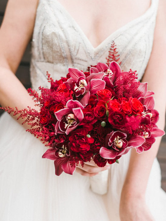 Luxurious Red And Gold Wedding