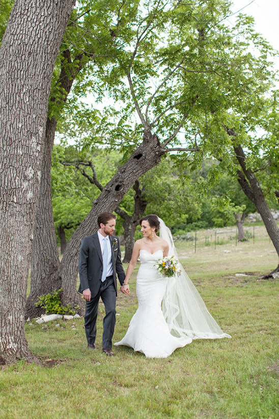 Ocean Blue and Yellow Springtime Wedding