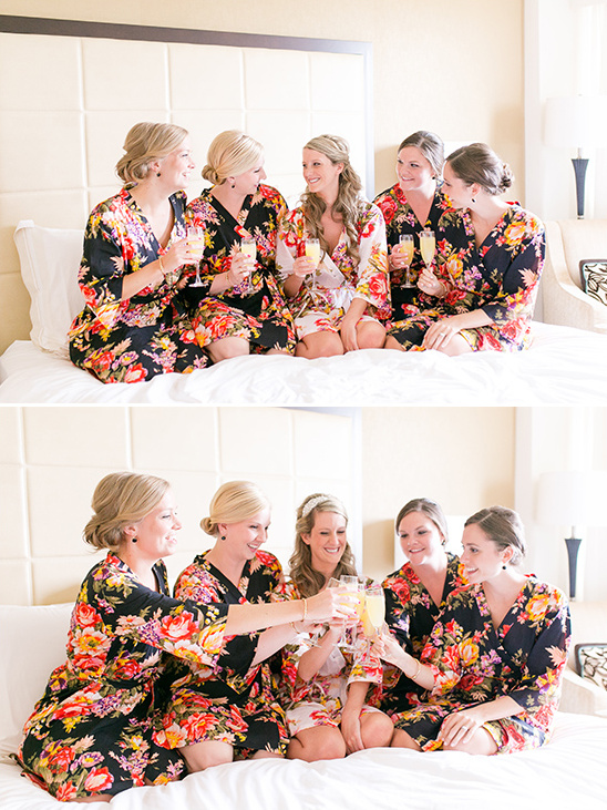 floral bridesmaid robes @weddingchicks
