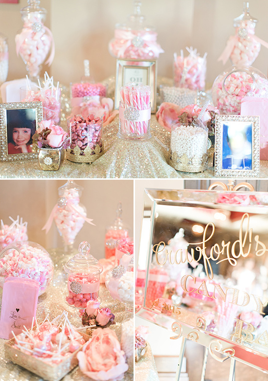 pink candy bar @weddingchicks