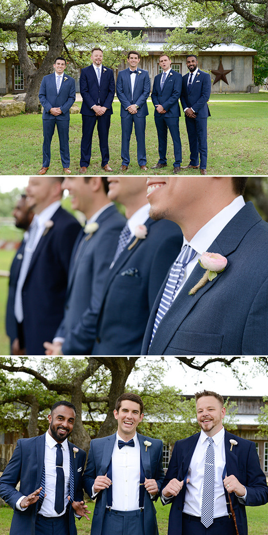 assorted blue suited groomsmen @weddingchicks
