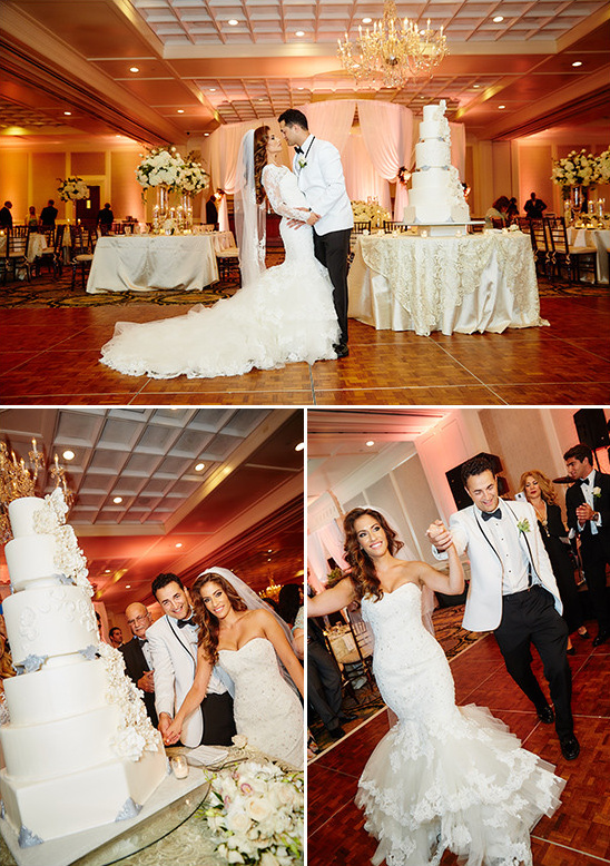 cake cutting and wedding exit @weddingchicks