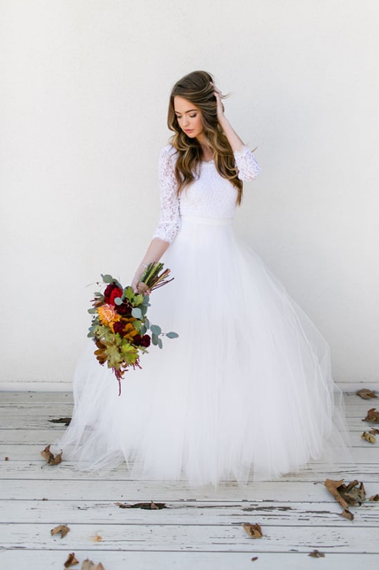 white wedding dress @weddingchicks