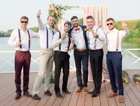 yellow-and-pink-lakeside-wedding