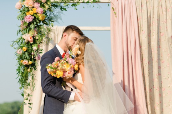 yellow-and-pink-lakeside-wedding
