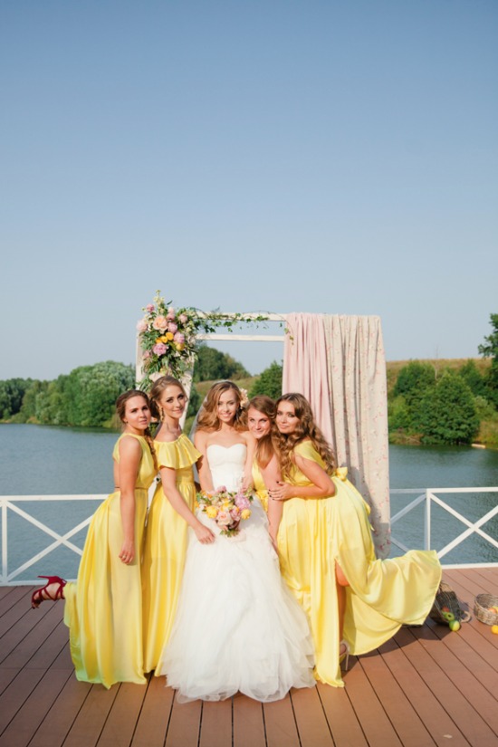 yellow-and-pink-lakeside-wedding
