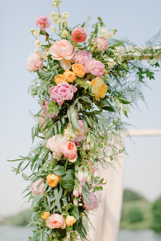 yellow-and-pink-lakeside-wedding