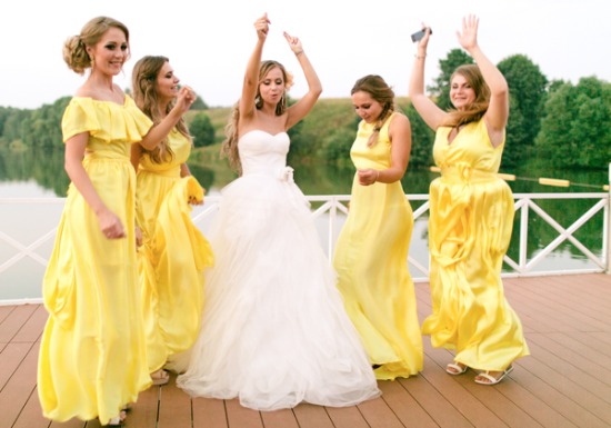 yellow-and-pink-lakeside-wedding