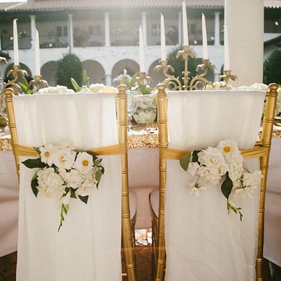 gold wedding chairs @weddingchicks
