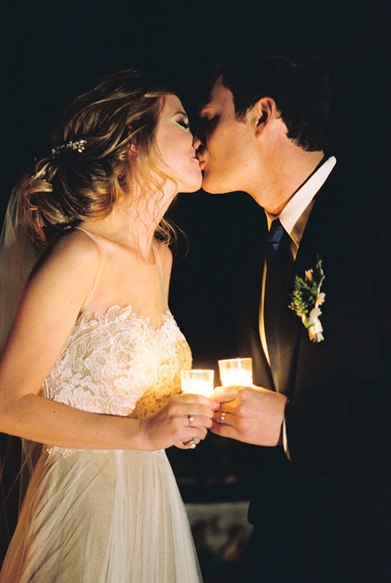 kiss by candlelight @weddingchicks