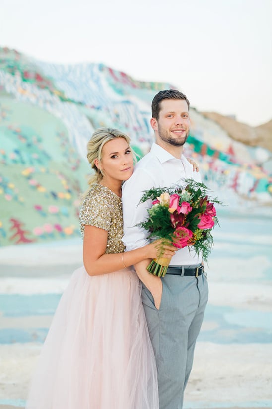 colorful desert wedding ideas @weddingchicks