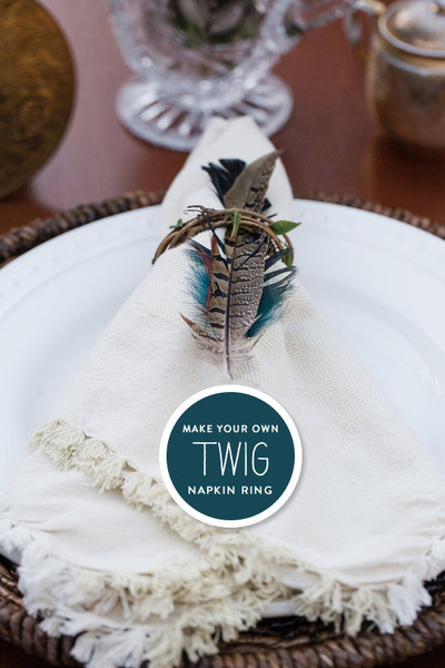 DIY Twig Napkin Rings