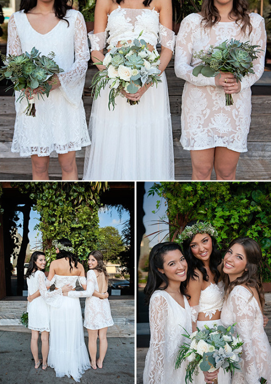 lace bridesmaid dresses @weddingchicks