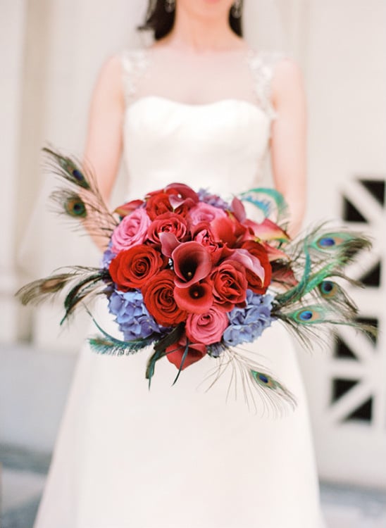 Navy Red and Gold Country Club Wedding