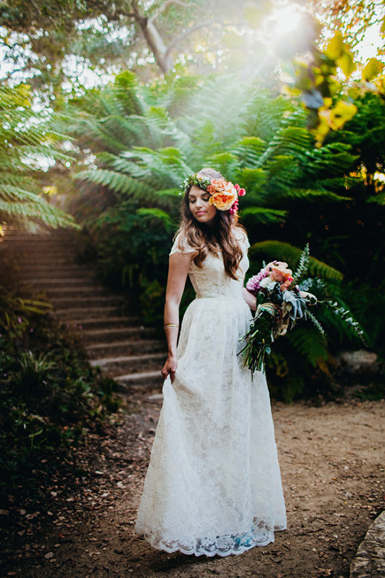 Pink and Green Modern Indie Wedding