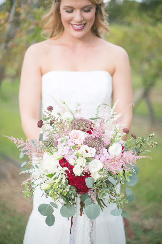 Pretty Pink Vineyard Wedding