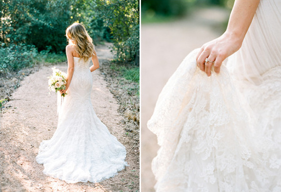 beautiful lace wedding gown @weddingchicks