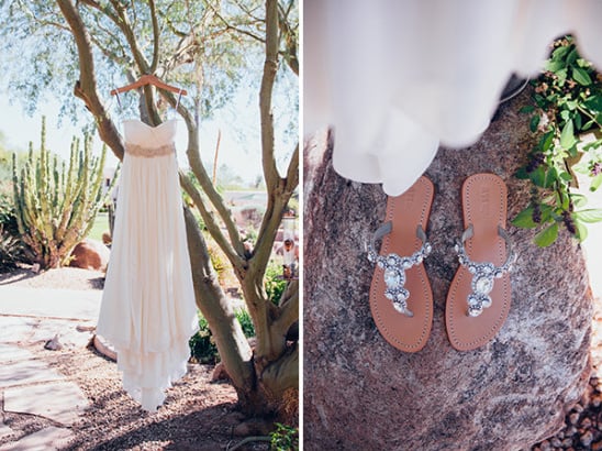 wedding dress and shoes @weddingchicks