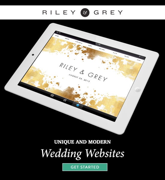 Riley & Grey wedding websites @weddingchicks
