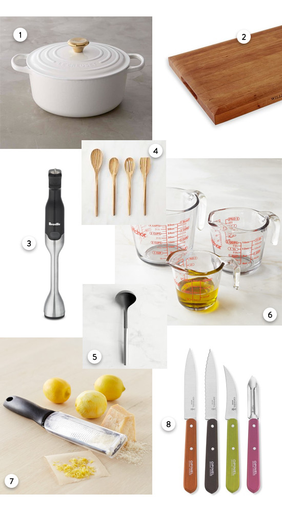 tools you will need to make soup from @williamsonoma