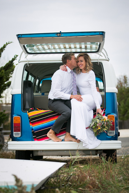 Vintage VW Backyard Wedding