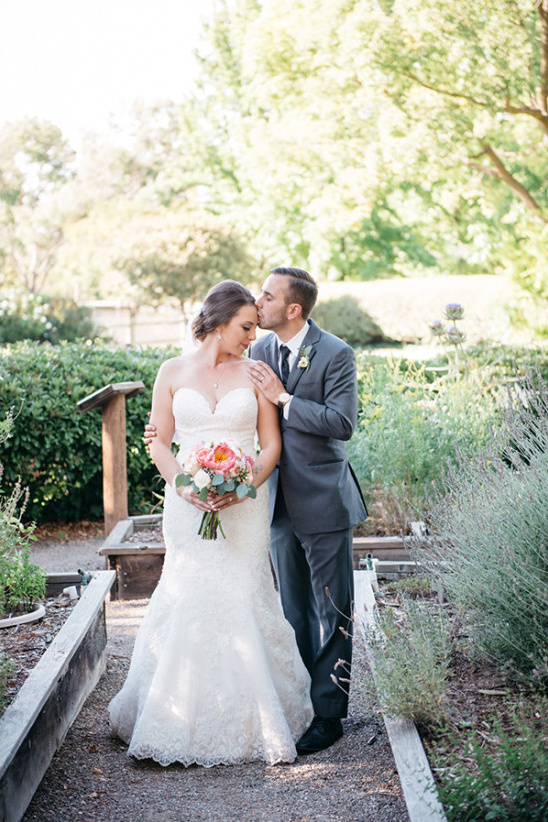 Wooden Sign Mint and Peach Wedding