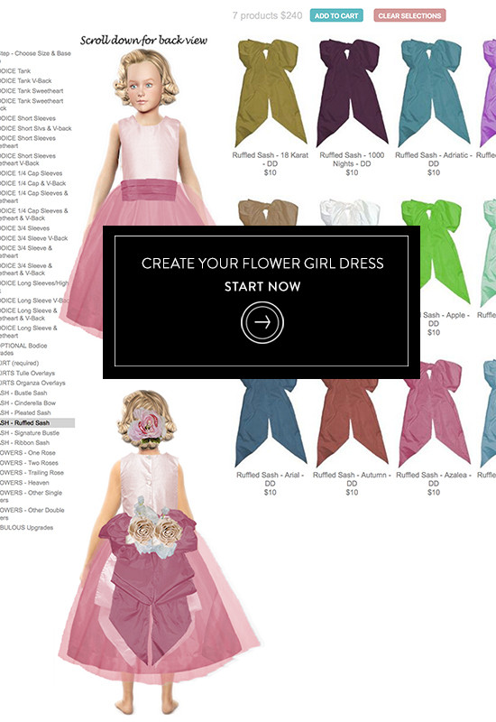 virtually create your flower girl dress @pegeendotcom