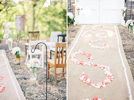 wedding ceremony floral aisle decor @weddingchicks