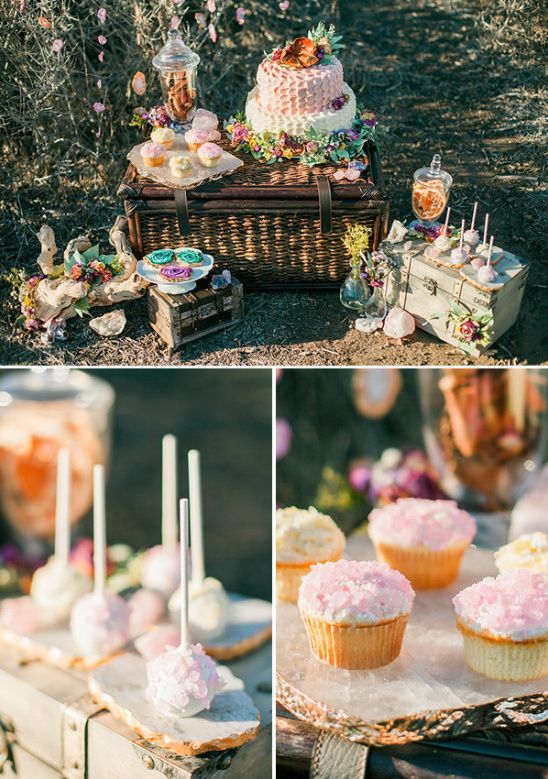 crystal inspired dessert table @weddingchicks